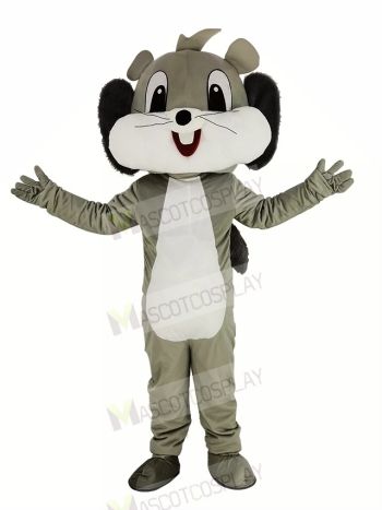 Cute Grey Squirrel Mascot Costume Animal
