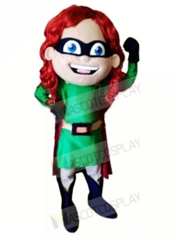 High Quality Super Girl Mascot Costume 