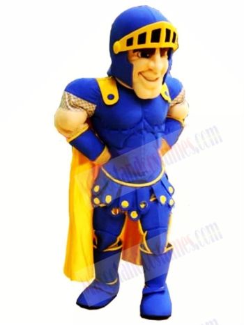 Top Quality Blue Knight Mascot Costume 