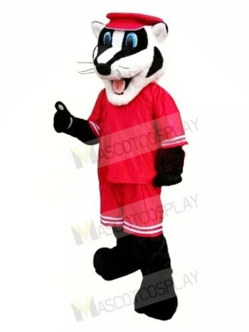 School Sporty Badger Mascot Costume