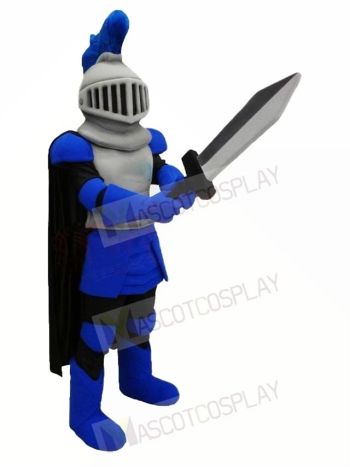 Blue University Knight Mascot Costume 