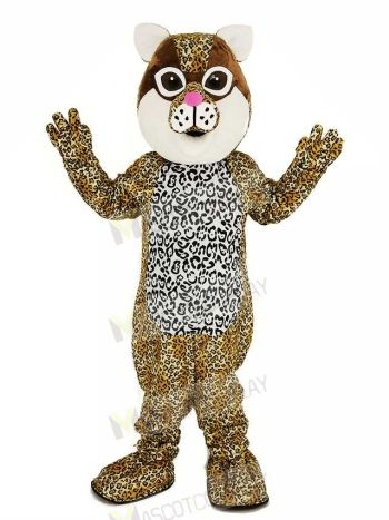 Brown Ocelot Cat Mascot Costume Animal