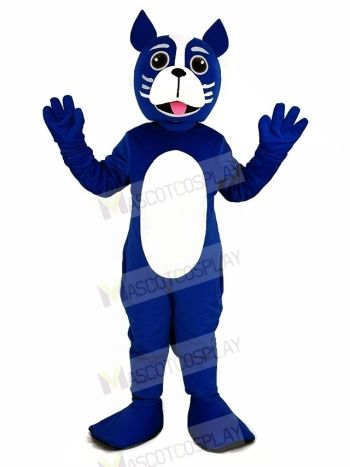 Blue Boston Terrier Dog Mascot Costume Animal