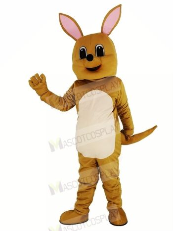 Cute Brown Kangaroo Mascot Costume Animal