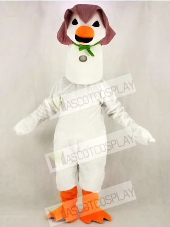 White Mother Goose Mascot Costume School	
