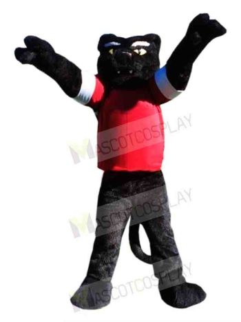 Sporty College Panther Mascot Costume 