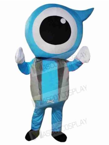 Blue Eyeball Mascot Costume 
