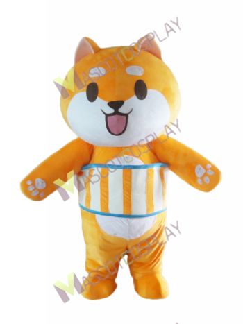Yellow Baby Bear Mascot Costume 