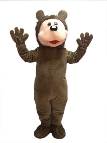 Brown Bear Plush Mascot Costume