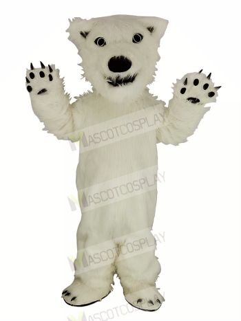 White Polar Bear Mascot Costume Animal