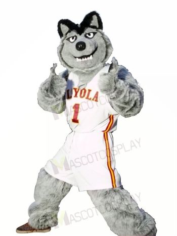 Grey Wolf Sport Football Team Mascot Costume 