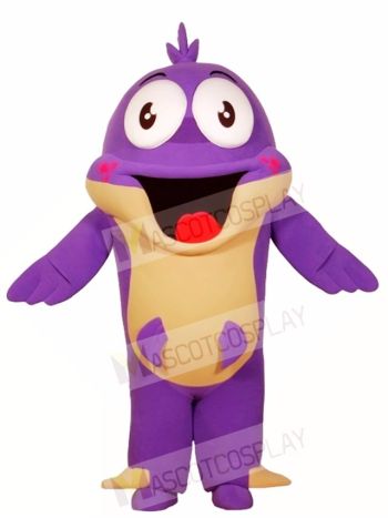 Big Purple Fish Mascot Costumes Sea Ocean