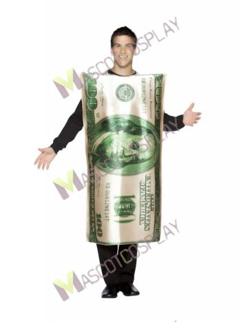 Bill Note Mascot Costume 