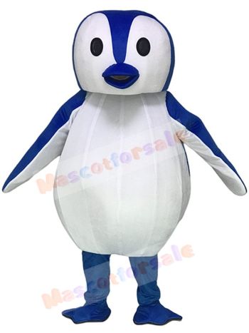 Blue and White Penguin Mascot Costumes