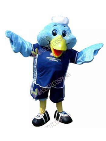 Sport Blue Bird Mascot Costume 