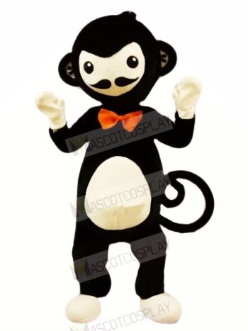 Black Monkey with Red Bow Mascot Costumes Animal