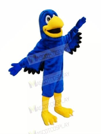 Blue Falcon with Black Wings Mascot Costumes Animal