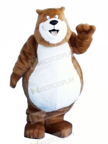 Fat Brown Bear Mascot Costumes Animal	
