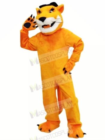 Brown Cougar with Long Beard Mascot Costumes Animal