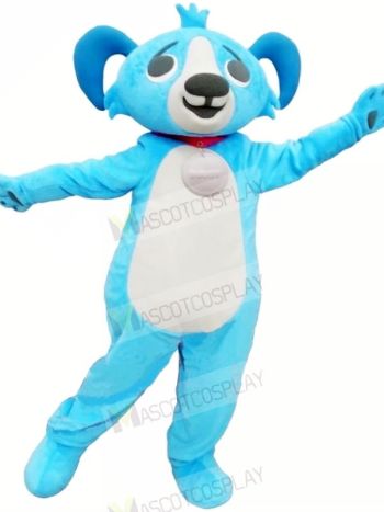 Cute Blue Buddy Dog Mascot Costumes Animal