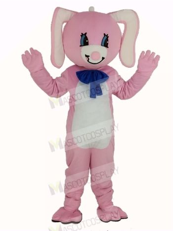 Easter Pink Rabbit Mascot Costume Animal