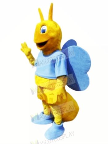 Butterfly with Blue Wings Mascot Costumes Animal