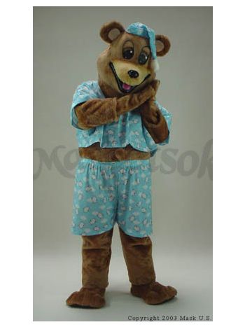 New Sleepy Bear Mascot Costume