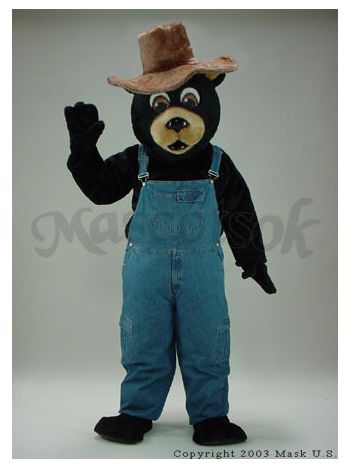 New Country Bear Costume Mascot