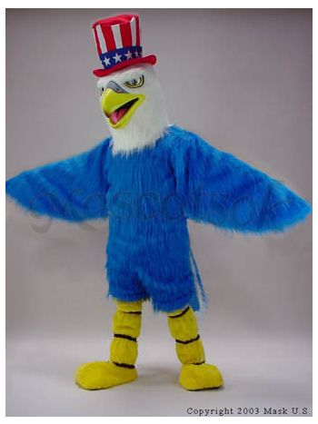 New Patriotic Eagle Costume Mascot