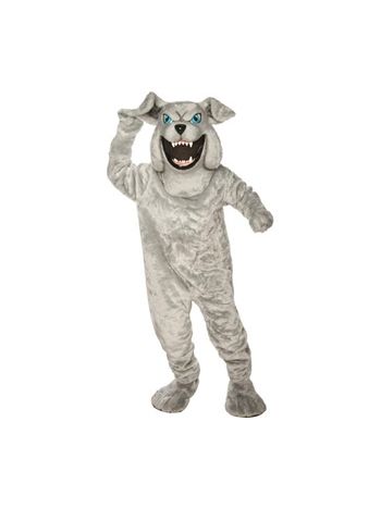 Adult Gray Bulldog Mascot Costume