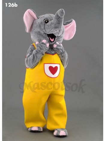 New Happy Elephant Mascot Costume