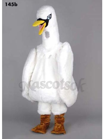 New White Swan Costume Plush Mascot
