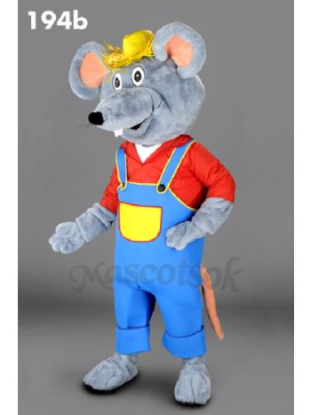 New Farmer Mouse Mascot Costume