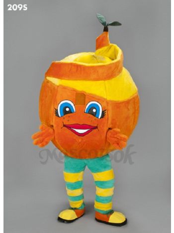 New Orange Peel Mascot Costume