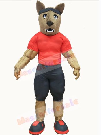 Wolf mascot costume