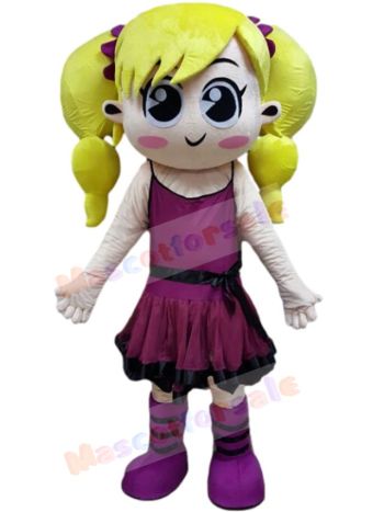 Girl mascot costume