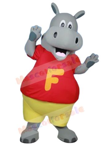 Hippo mascot costume