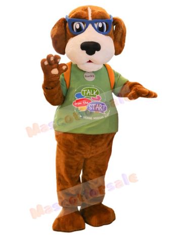 Rocky Reader Dog mascot costume