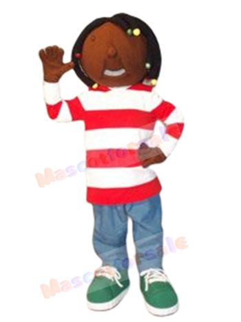 Dreadlock Girl mascot costume