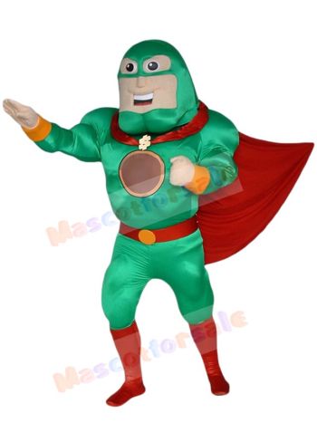 Superhero mascot costume