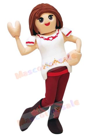 Female mascot costume