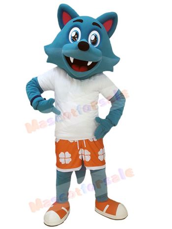 Wolf mascot costume