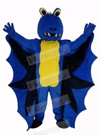 Funny Blue Dragon Mascot Costume