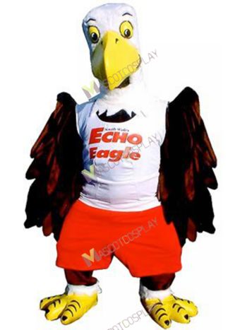 Eagle with Brown Wings Mascot Costume