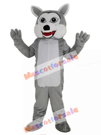 Funny Gray Wolf Mascot Costume Animal