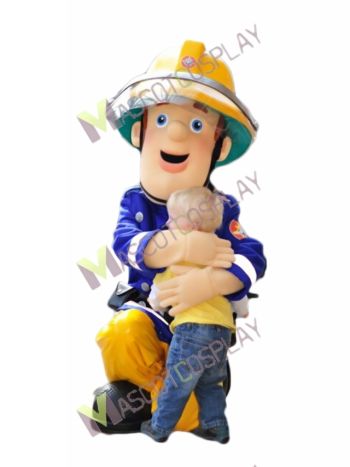 Fireman Sam Mascot Costume