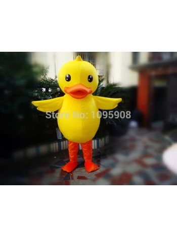 High Quality Duck Mascot Costume Yellow Ducky Mascot Costume Adult Party Carnival Halloween Christmas Mascot 