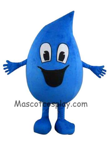 Blue Raindrop Sea Water Drop Plush Mascot Costume