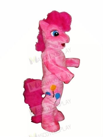 Pink Pony Horse Mascot Costumes Cartoon