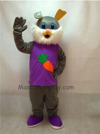 Easter Bunny Rabbit Plush Adult Mascot Costume